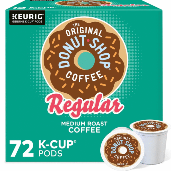The Original Donut Shop Regular Keurig Single-Serve K-Cup Pods, Medium Roast Coffee, 72 Count