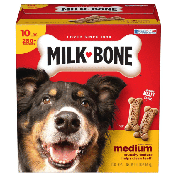 Milk-Bone Original Dog Treats Biscuits for Medium Dogs, 10 Pound