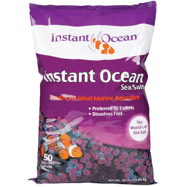 Instant Ocean Sea Salt 50 Gallons, For Marine Aquariums, Fast Dissolving