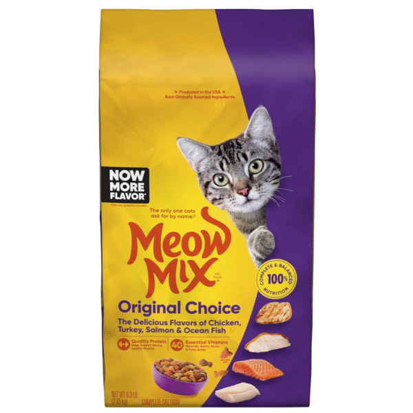 Meow Mix Original Choice Dry Cat Food, 6.3 Pound Bag